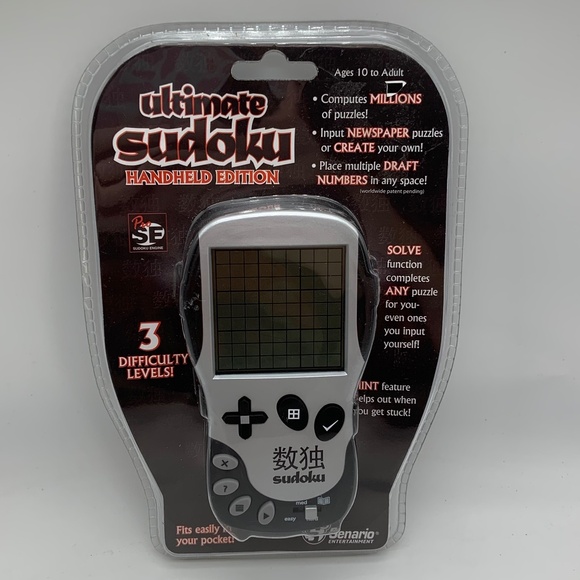 Senario Entertainment Ultimate Electronic Sudoku Game Handheld Edition Sealed - Picture 2 of 10
